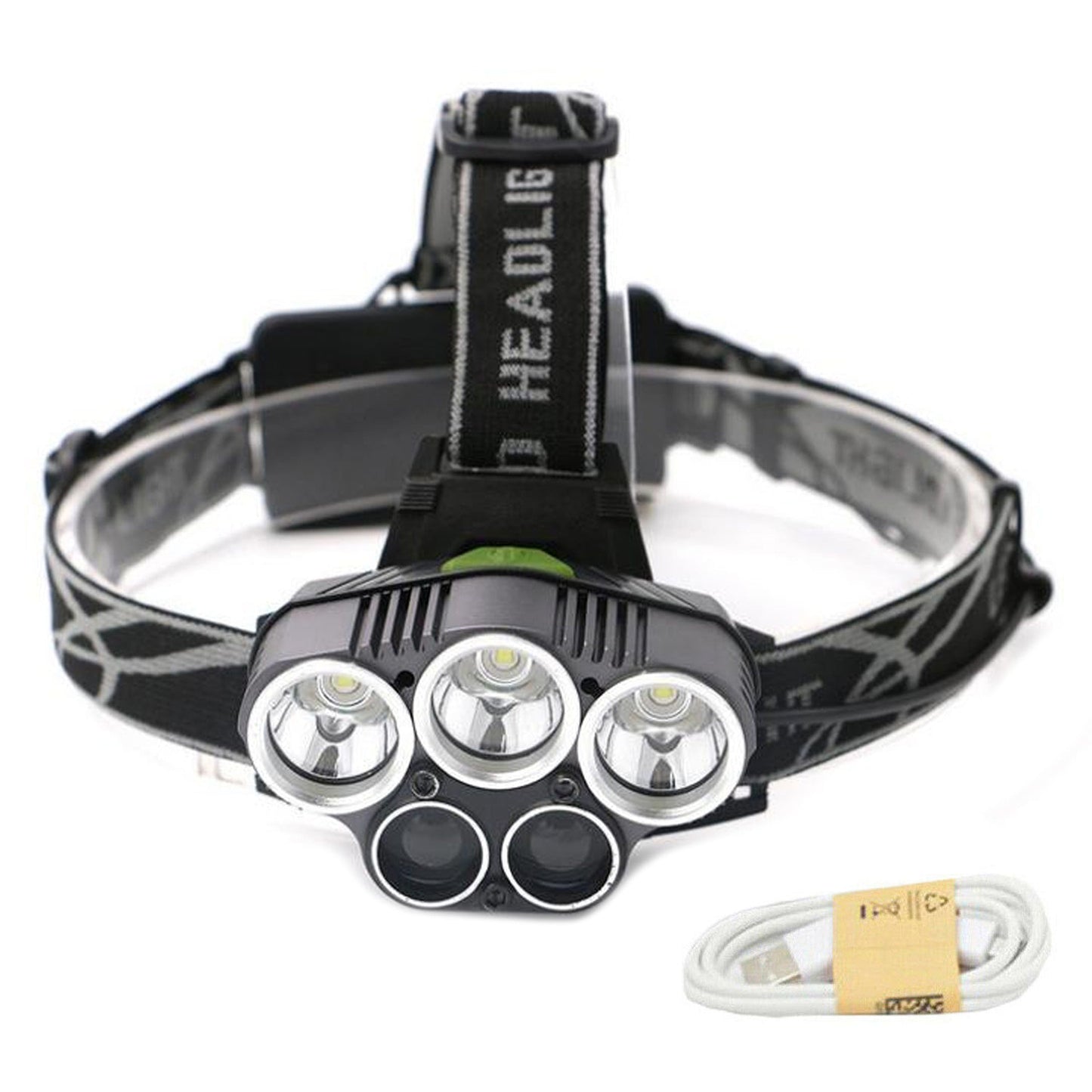 Ultra Bright Headlight Torch 5 Modes Rechargeable Flashlight 90000LM
