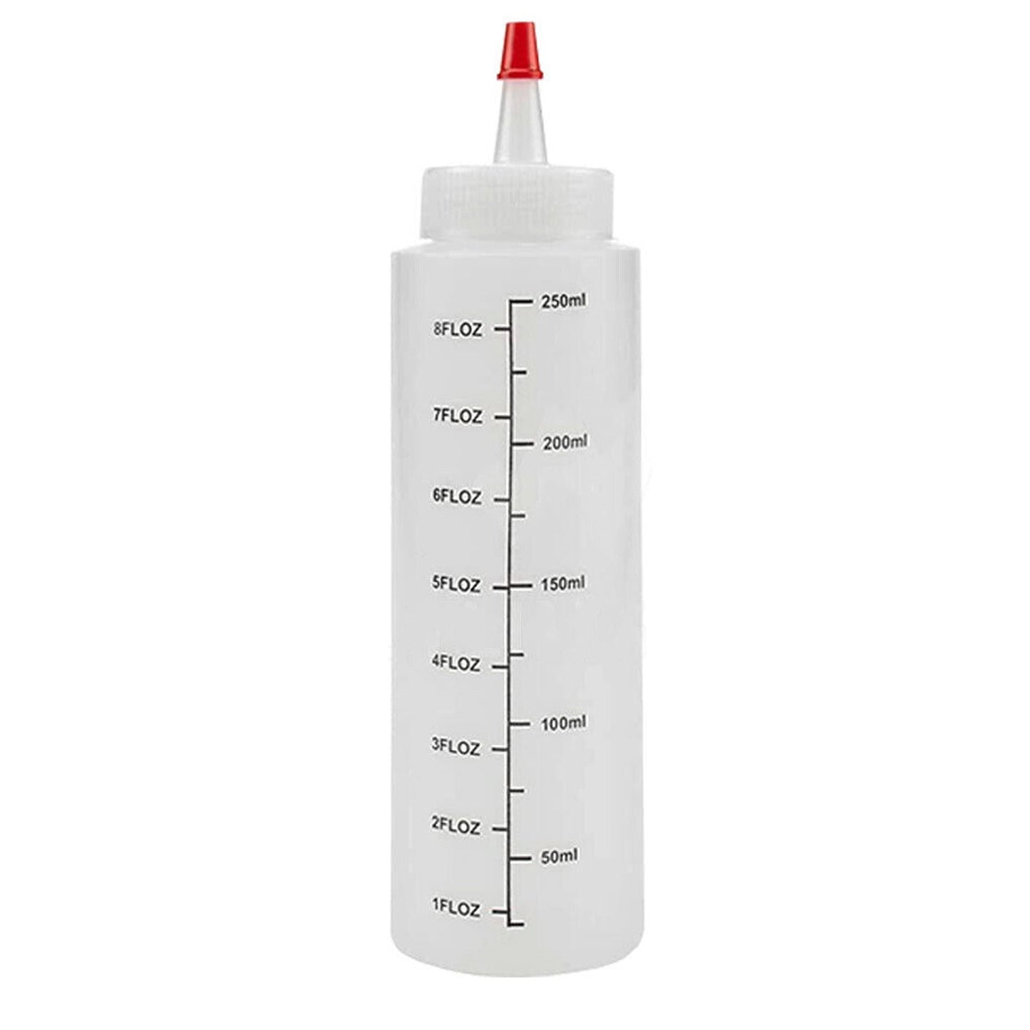 6pcs Squeeze Condiment Bottles for Sauce and Mustard Measuring