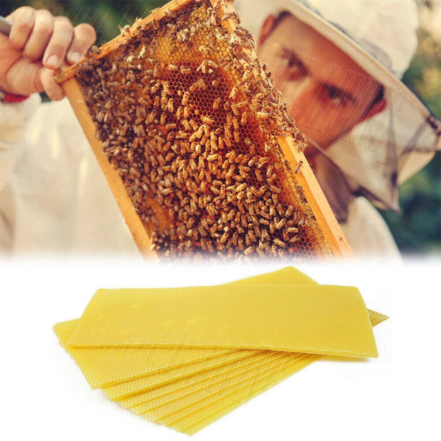 30pcs Beekeeping Equipment Honeycomb Foundation Wax Frames