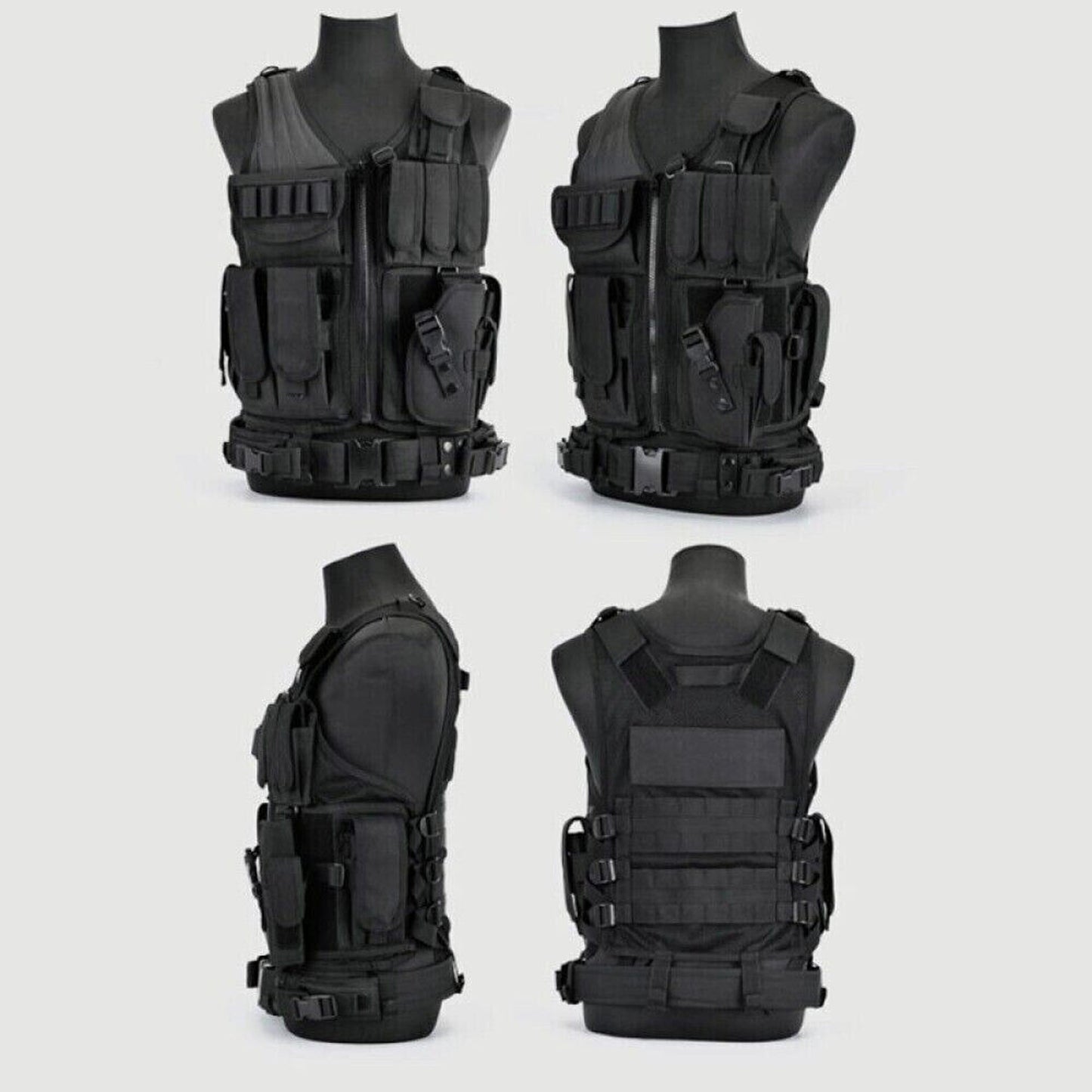 Combat Armor Plate Carrier Vest Molle Paintball Army Gear