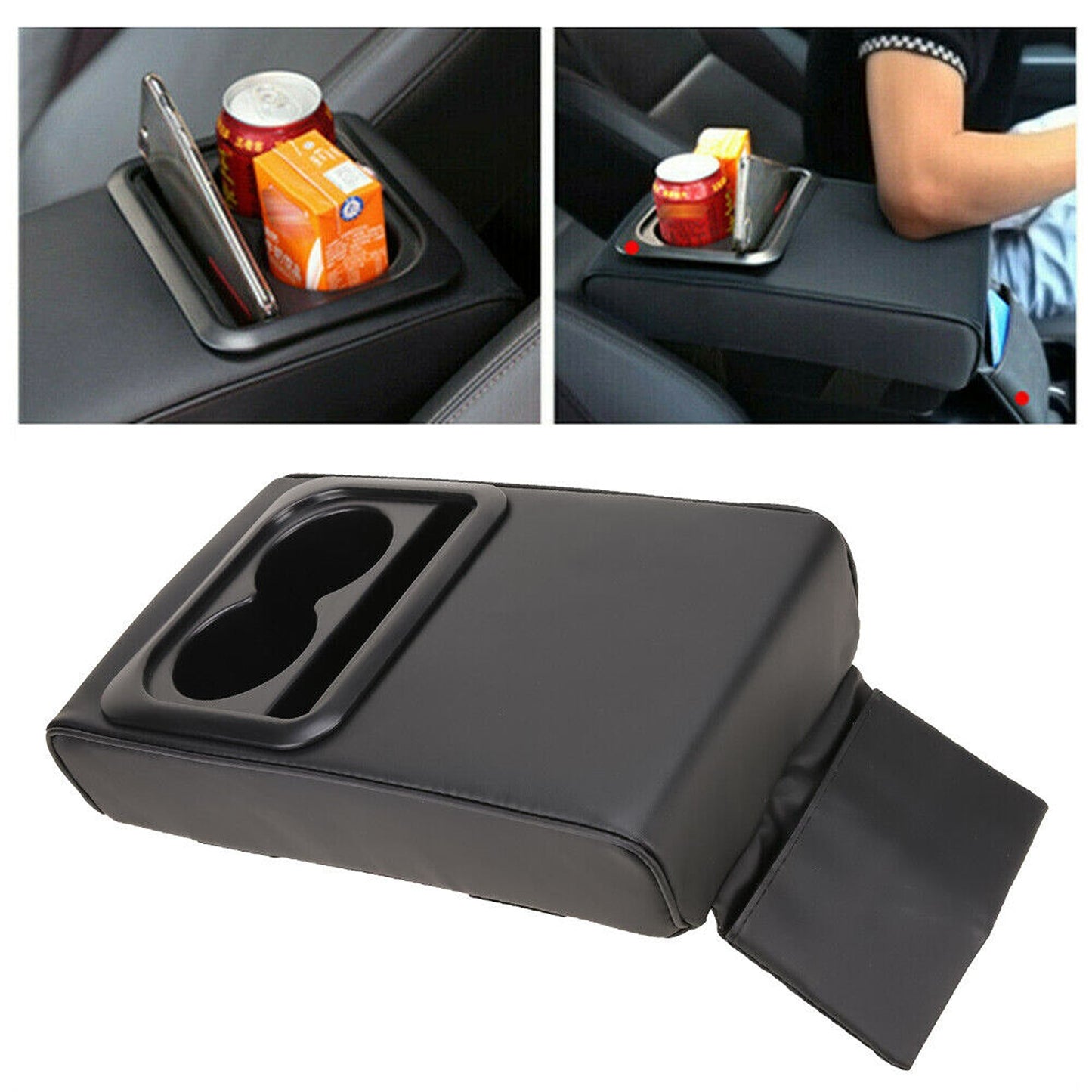 Center Console Cup Holder Car Armrest Universal SUV Protector