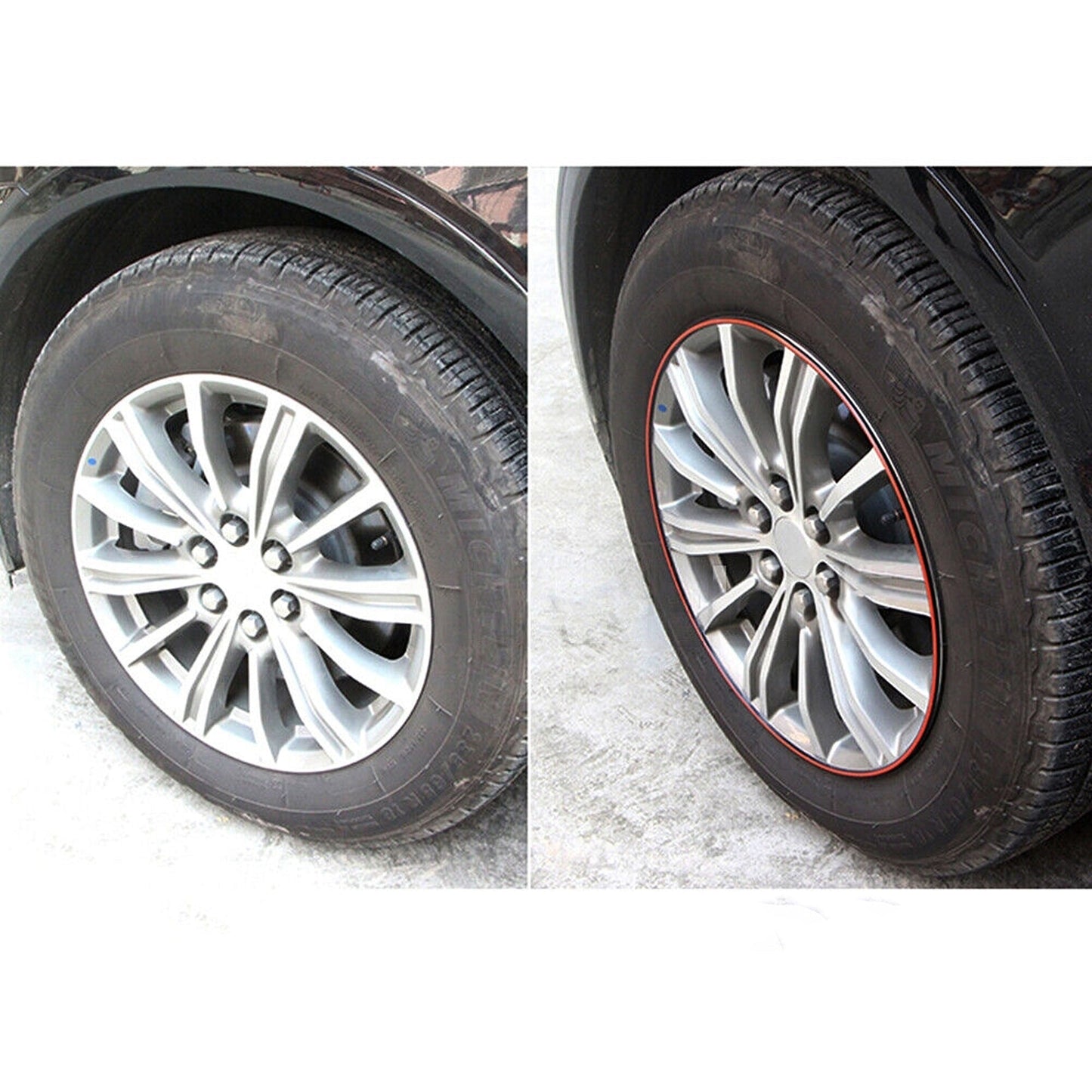 Decorative Wheel Rim Protector for Cars 8m Rubber Moulding