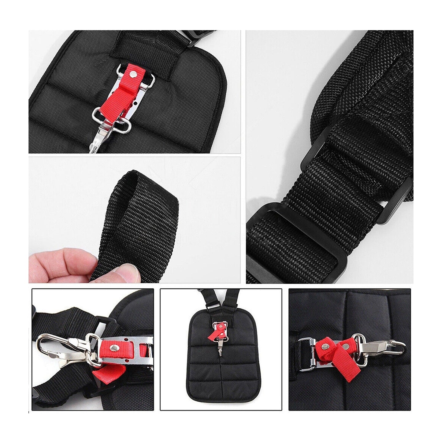 Harness for Trimmers Double Shoulder Strap for Brushcutter Whipper Snipper