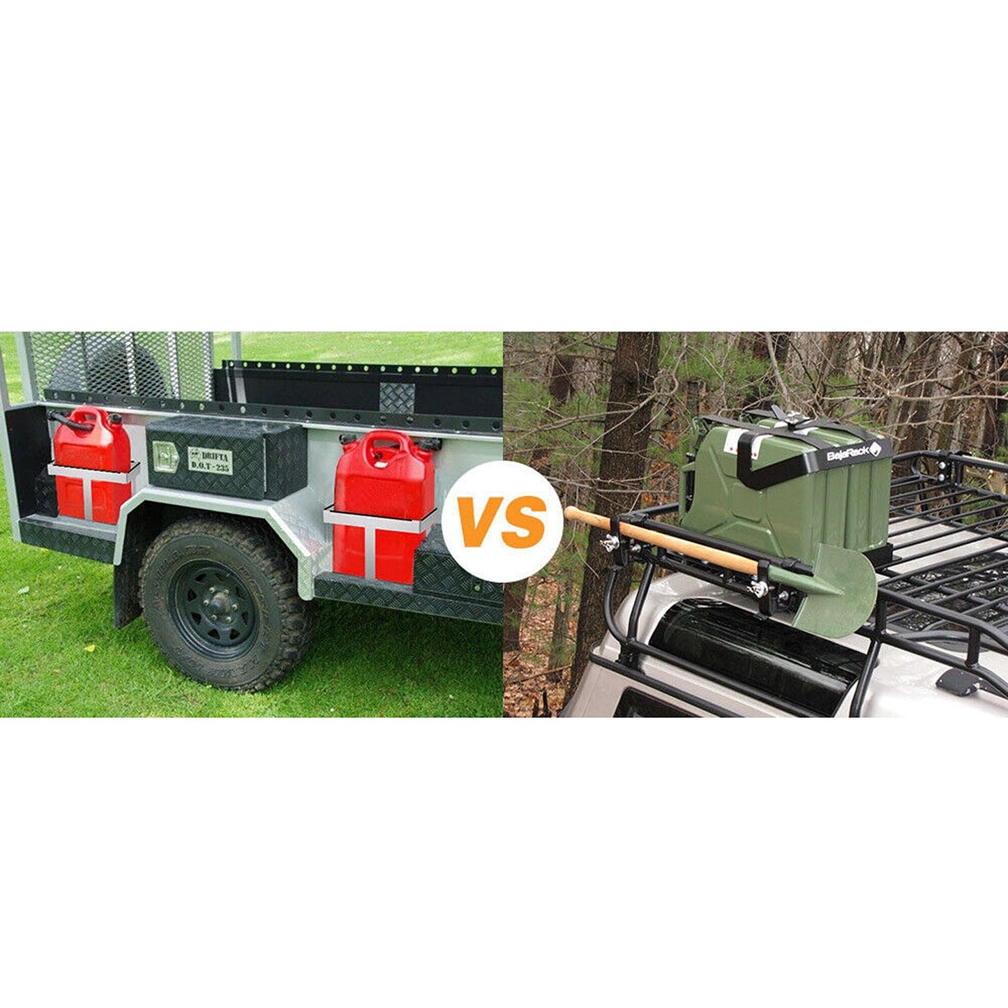 Galvanized Steel Jerry Can Holder for Offroad Trailers and Caravans 20L