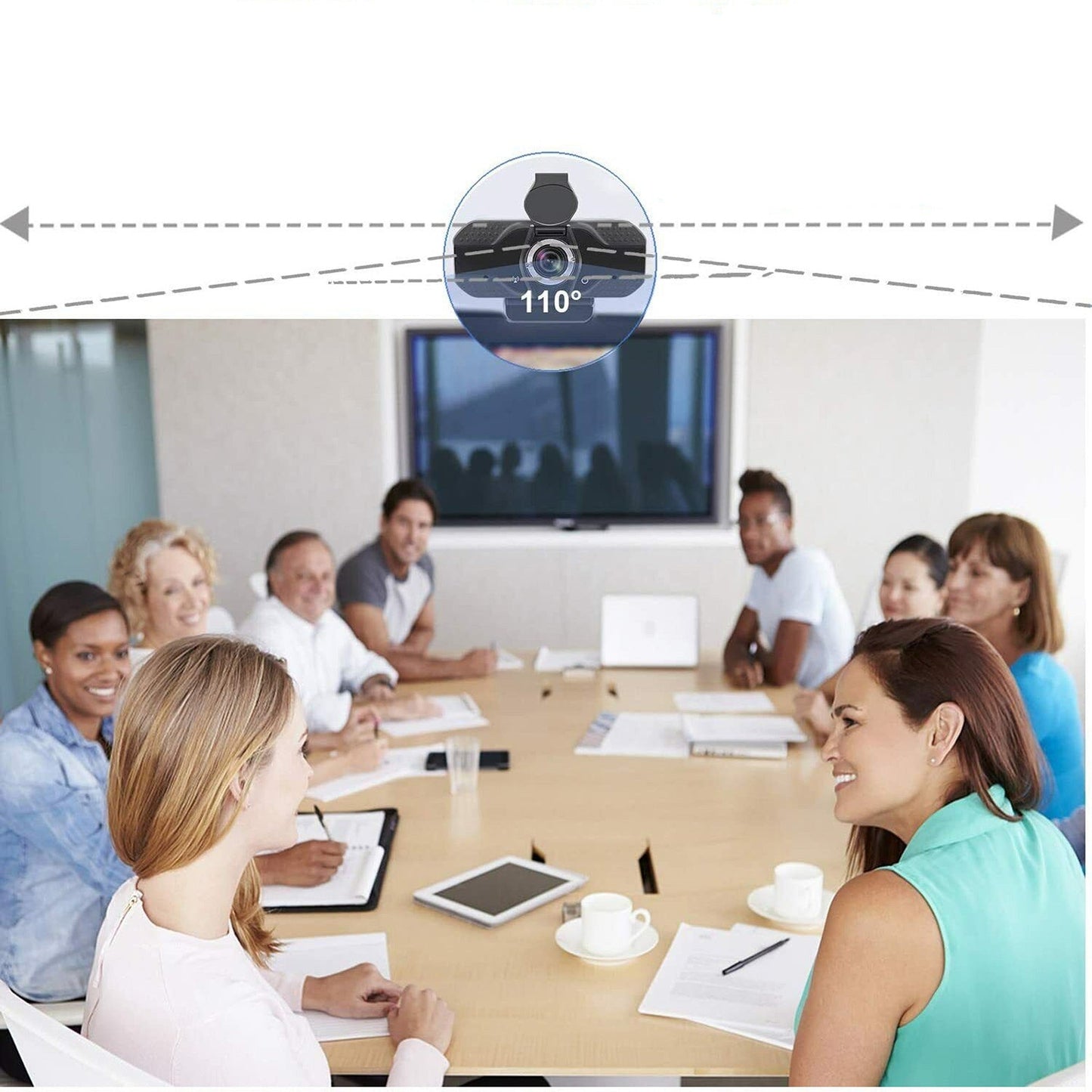 HD 1080P Webcam with Microphone for PCs and Laptops USB 2.0