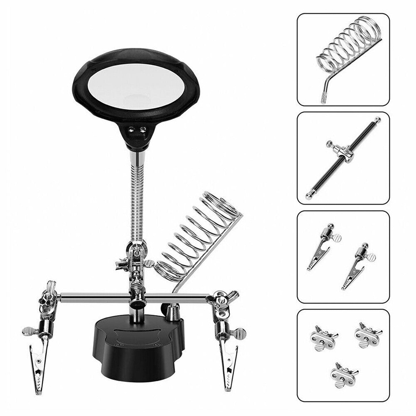 Magnifying Desk Lamp with LED Light for Precision 12X Magnifier