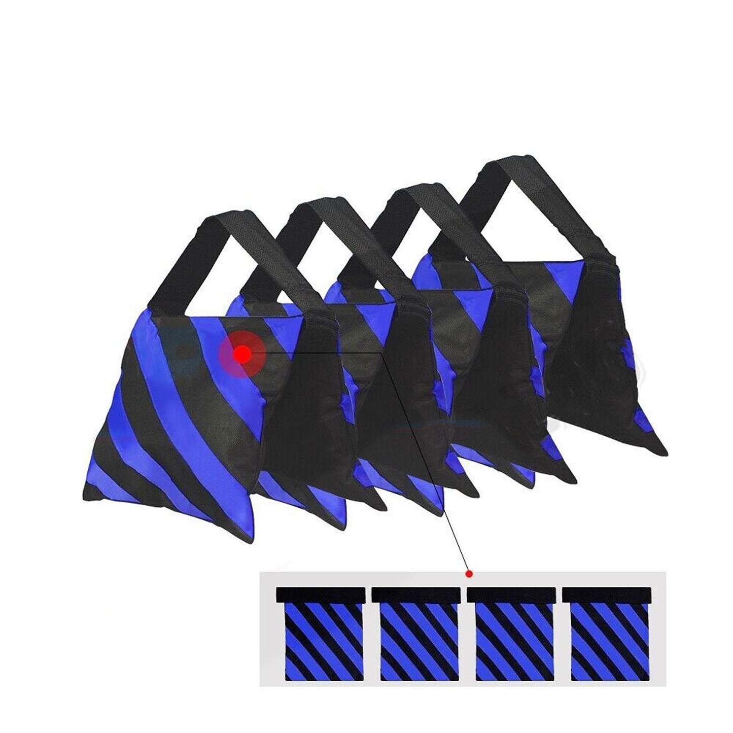 4pcs Photography Weight Bags for Light Stand Stability Sand Ballast