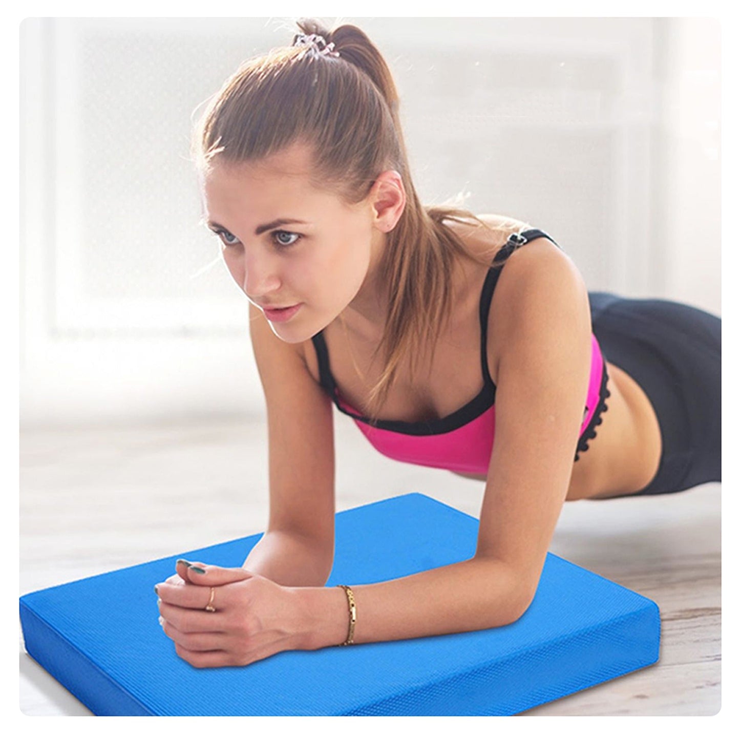Yoga Balance Foam Pad Thickened TPE Mat for Exercise and Physical Therapy