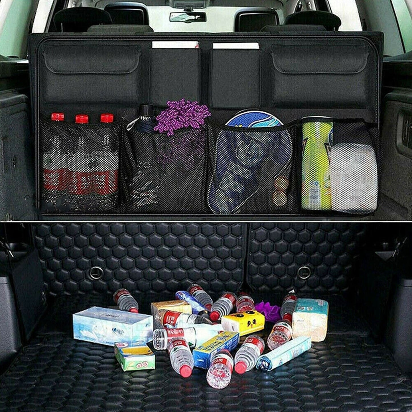 SUV Trunk Boot Organizer Hanging Storage Pocket for Car Back Seat