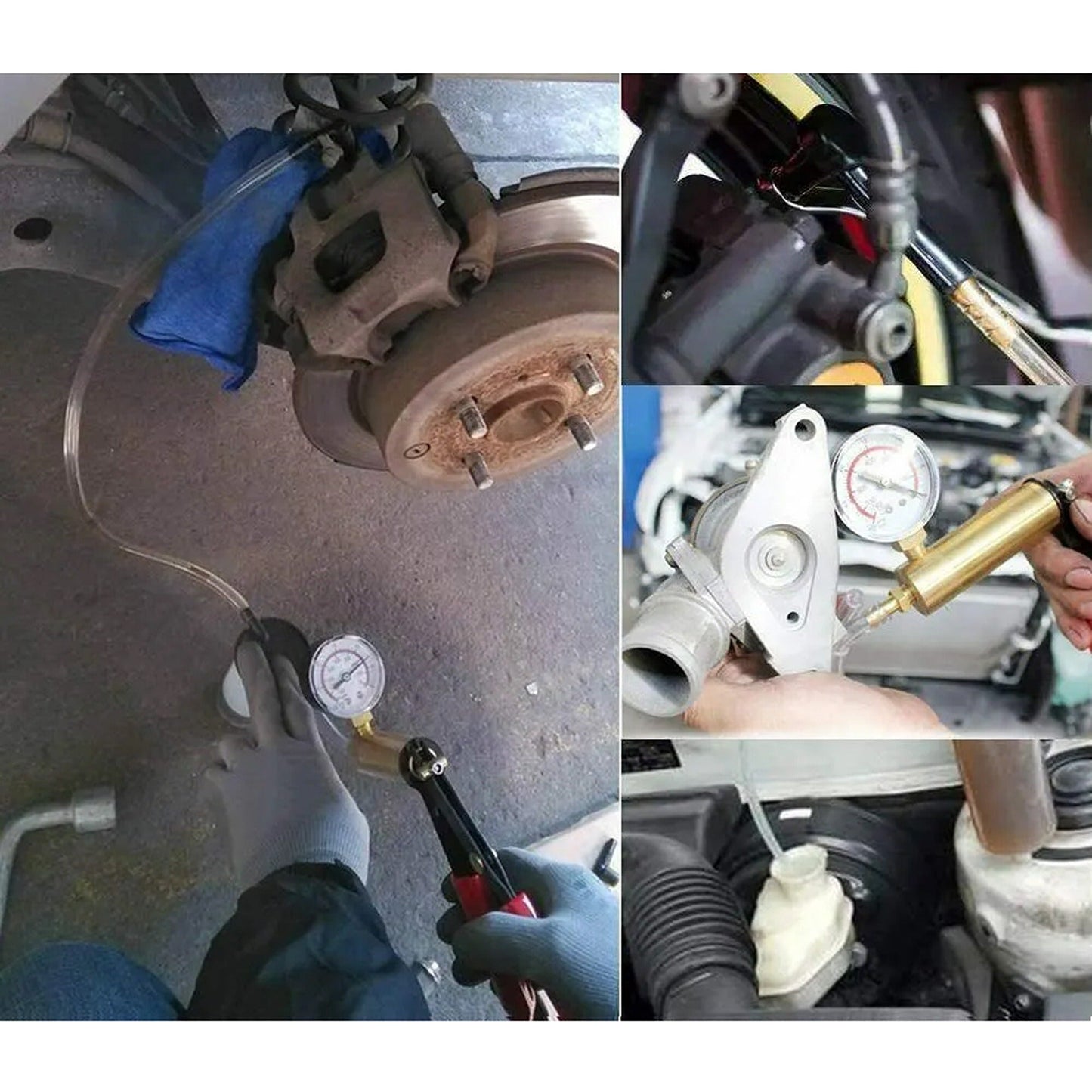 Handheld Brake Bleeding Vacuum Pump Kit for Motorbike and Car Testing