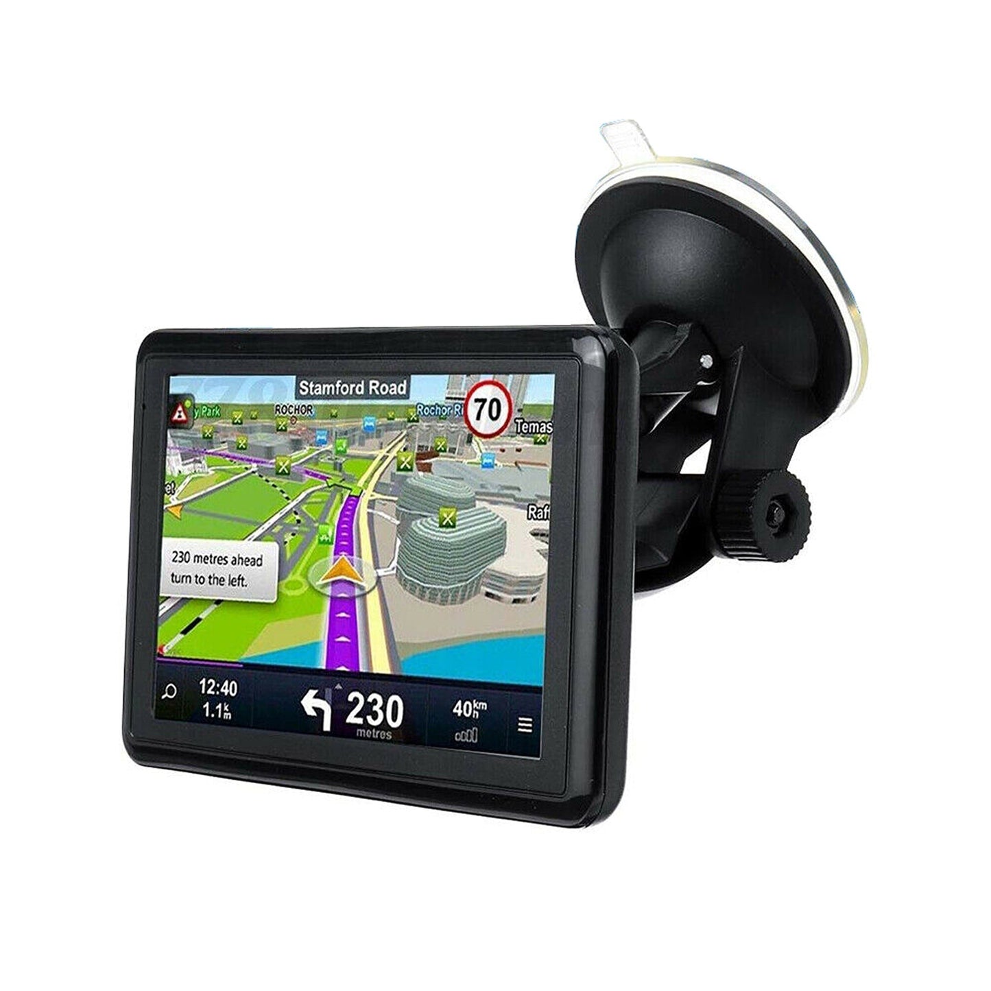5-Inch GPS Navigator for Cars with Lifetime Map Updates and Speedcam Alerts