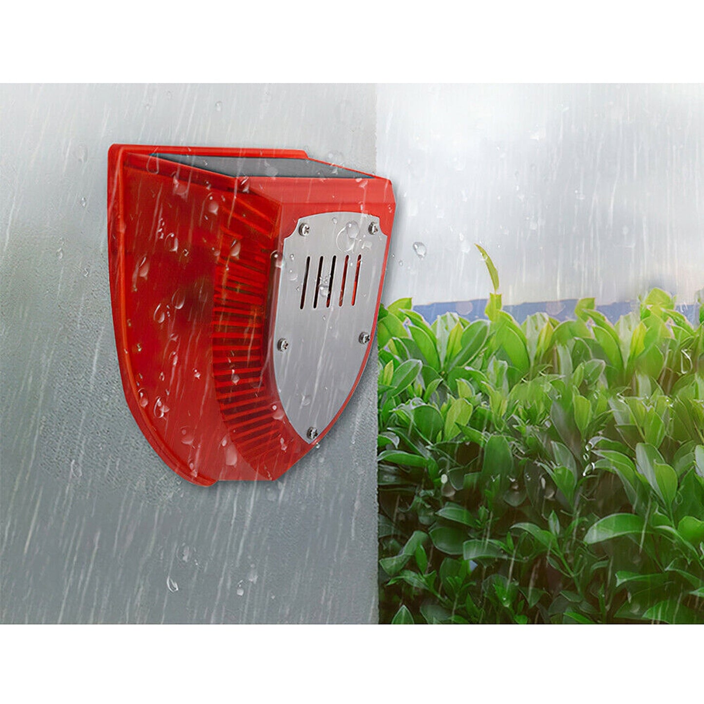 Outdoor Wireless Solar Alarm Light with PIR Motion Sensor and Sound Alarm