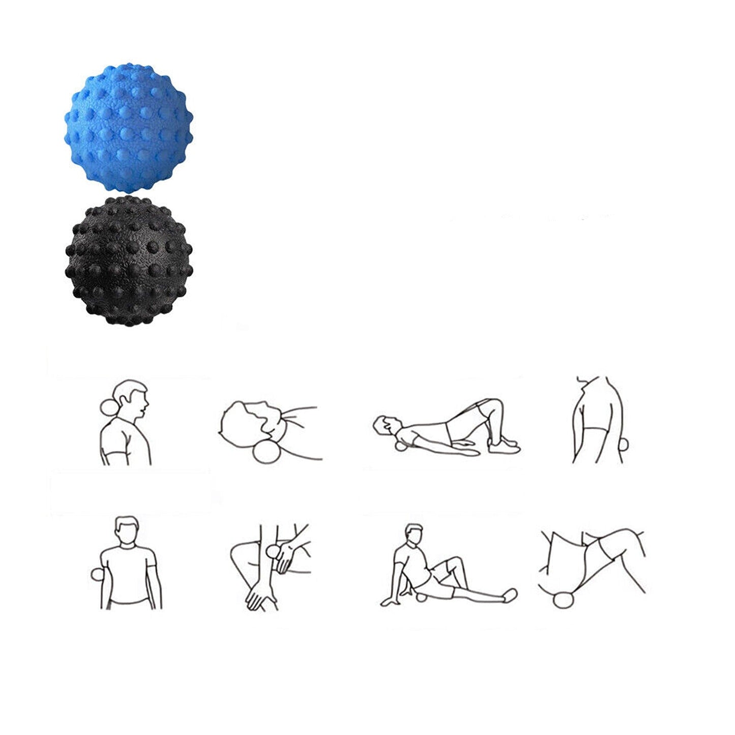 Spike Massage Ball for Trigger Point Therapy and Sports Fitness