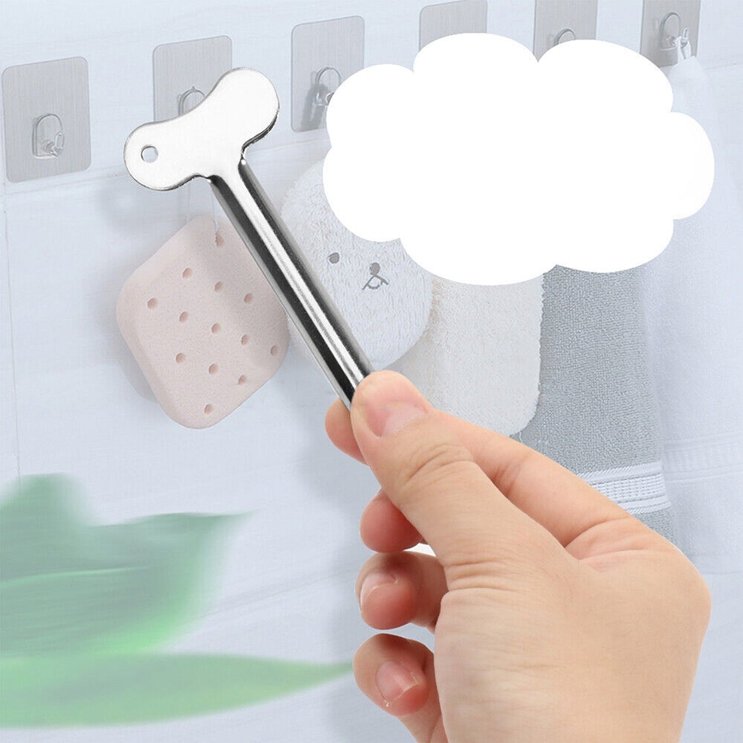 4pcs Toothpaste Tube Squeezer Stainless Steel Key Dispenser