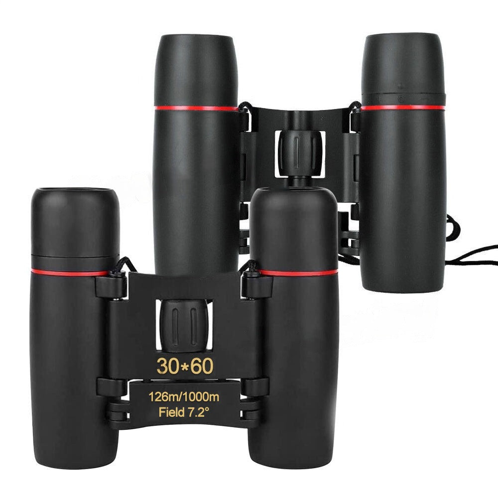 Mini Folding Travel Binoculars Telescope with Day Night Vision 30x60