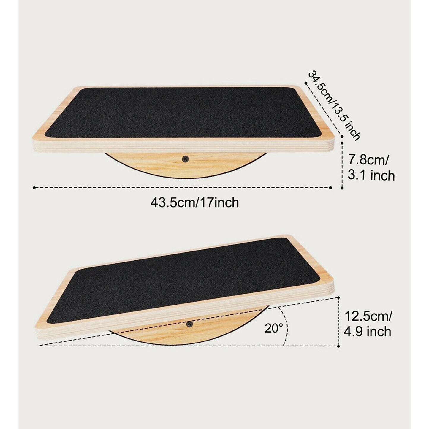 Anti-Slip Rocker Board for Standing Desks and Balance Exercises