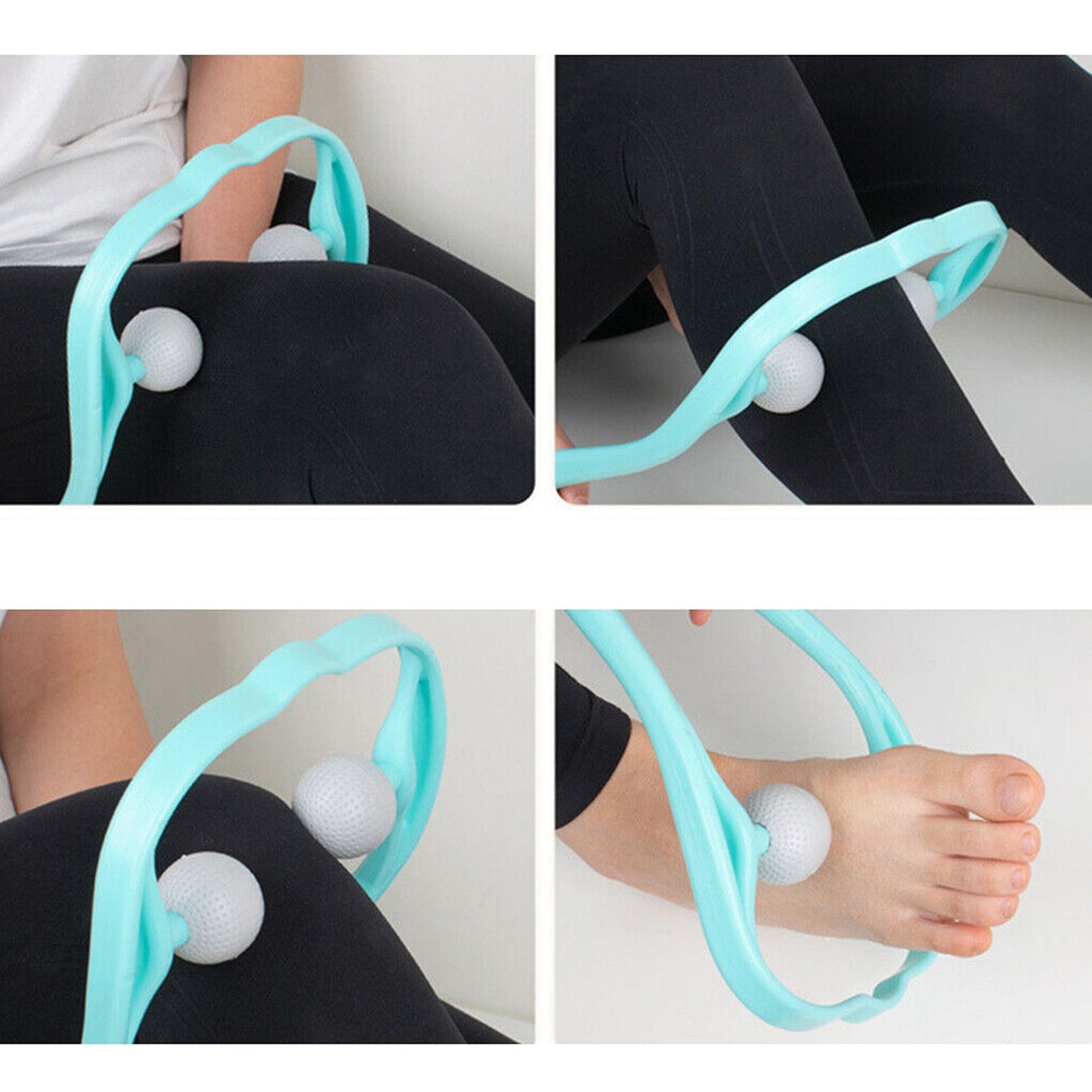 Dual Trigger Point Neck Shoulder Massager Hand Roller for Pressure Relief