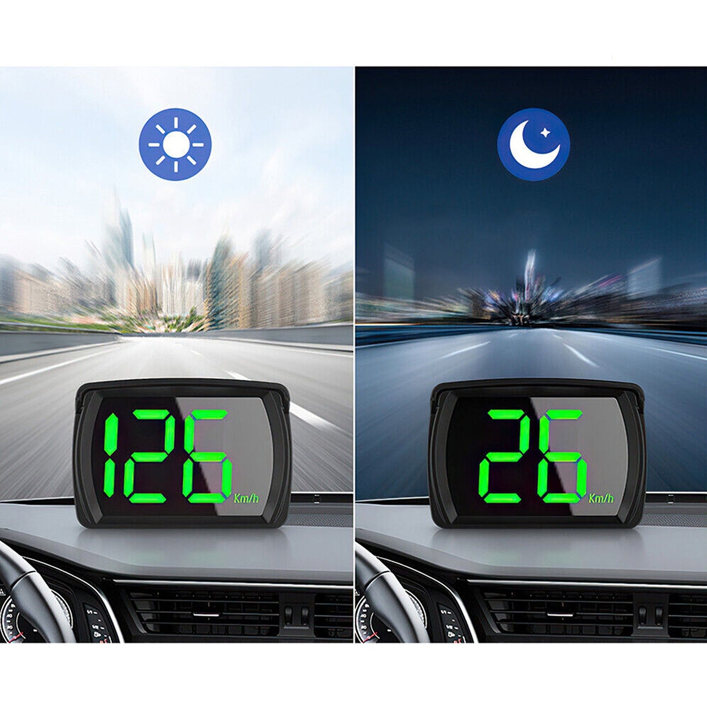 Universal Car GPS Speedometer with Digital HUD Display for Speed