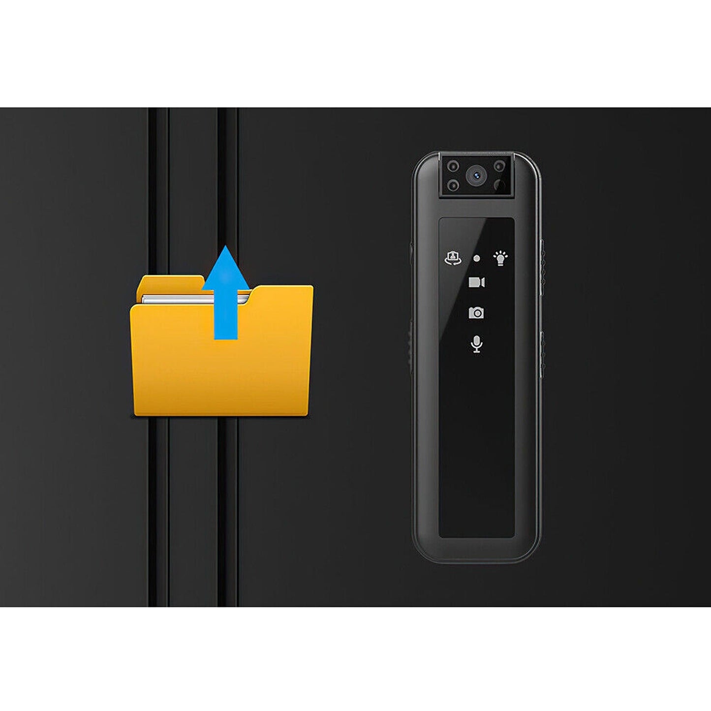 180 Degree Rotatable Mini Clip Camera with HD Night Vision 1080P