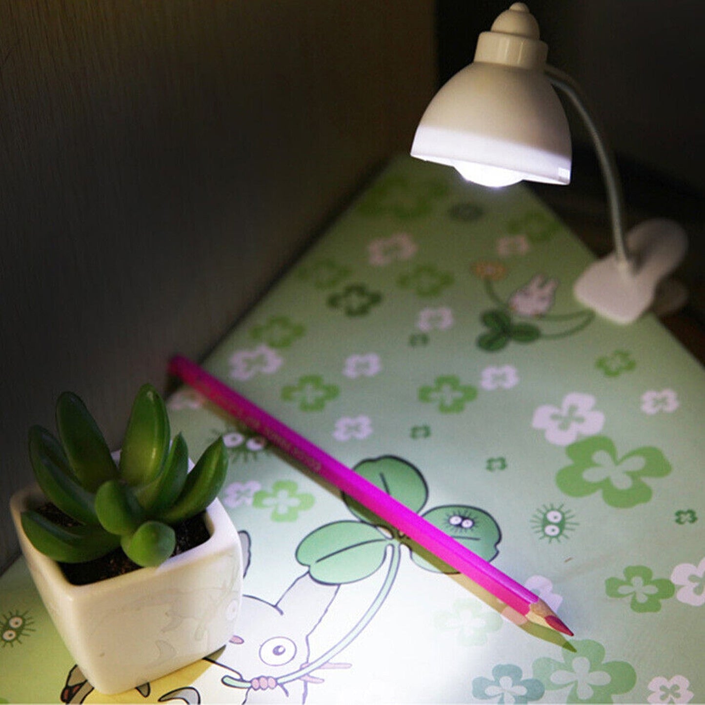 Flexible LED Reading Light with Clamp for Desk or Bedside