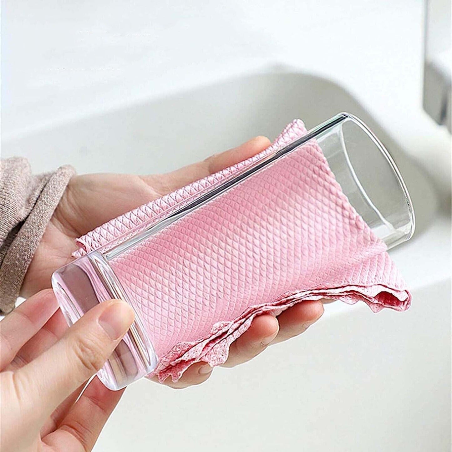 Reusable Nano Cloths Cleaning Streak-Free Miracle Kitchen Rags