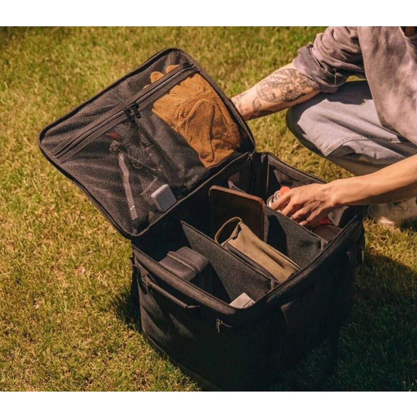 Large Outdoor Camping Storage Bag for Picnic and Tableware