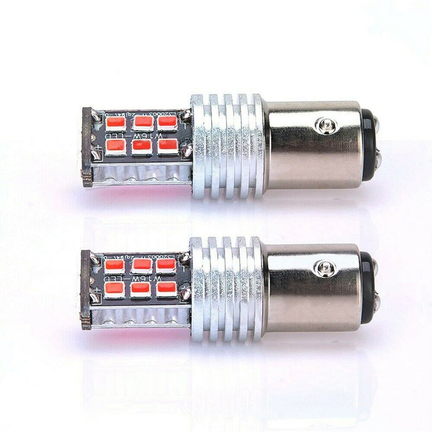 4pcs LED Stop Tail Light Bulbs for Cars Canbus BAY15D 1157 15W Brake Globes