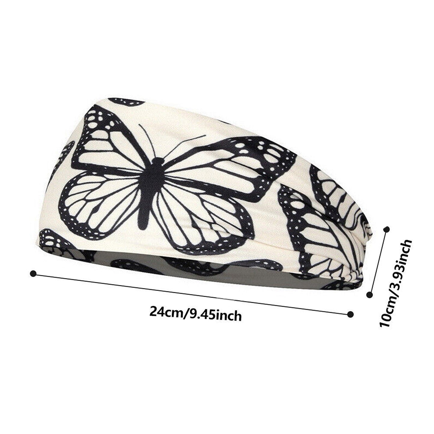 Wide Turban Elastic Bandana Women Yoga Sports Head Wrap