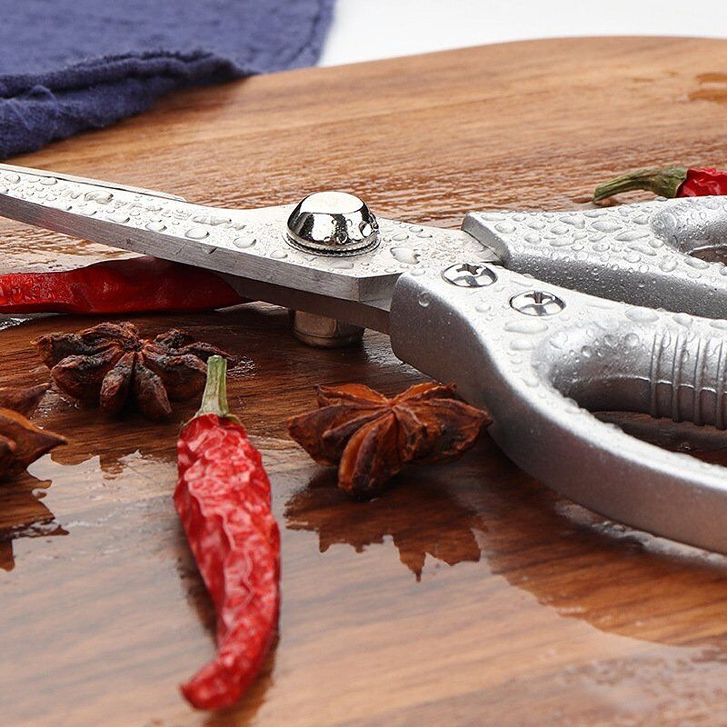 Heavy Duty Kitchen Scissors for Chicken Bones and Fish Includes Bottle Opener