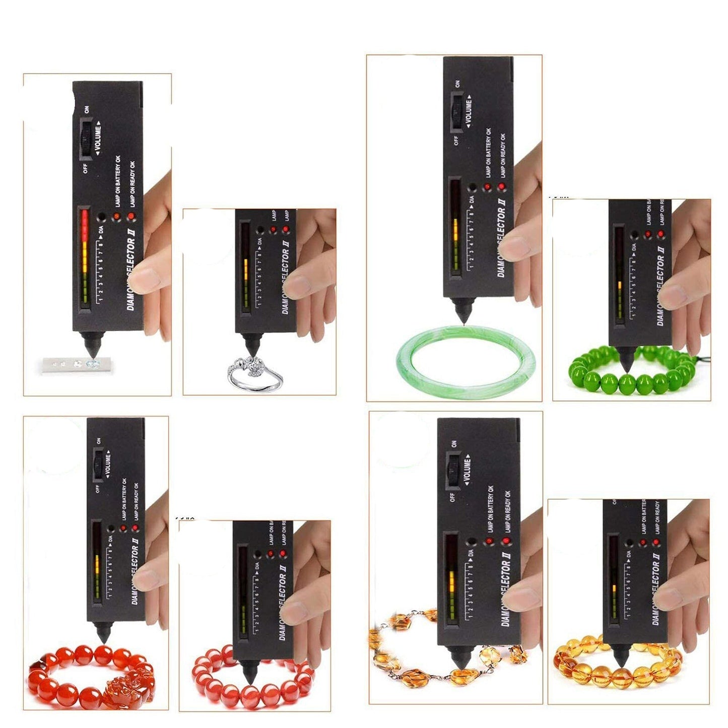 Gemstone Diamond Tester with LED Audio Selector Tool