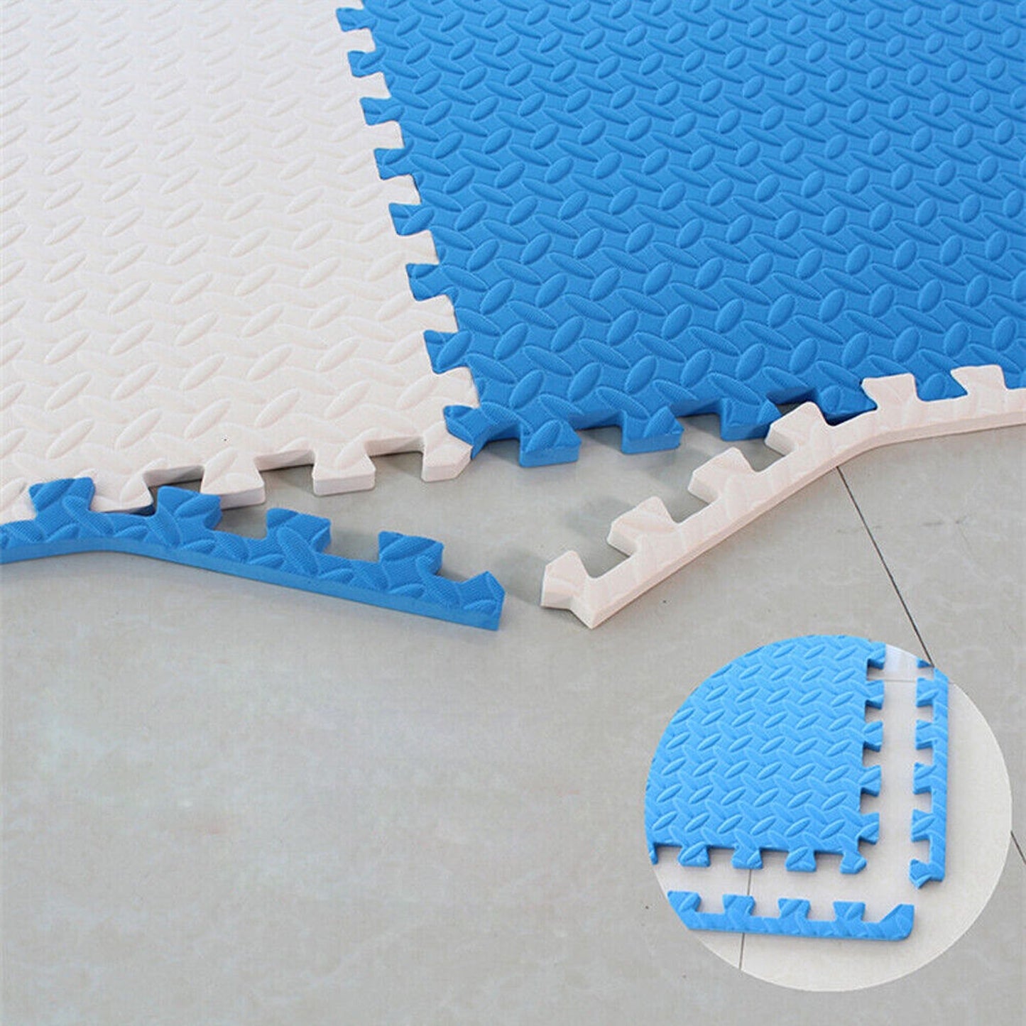 Soft EVA Rubber Foam Interlocking Floor Mats for Kids Gym and Camping