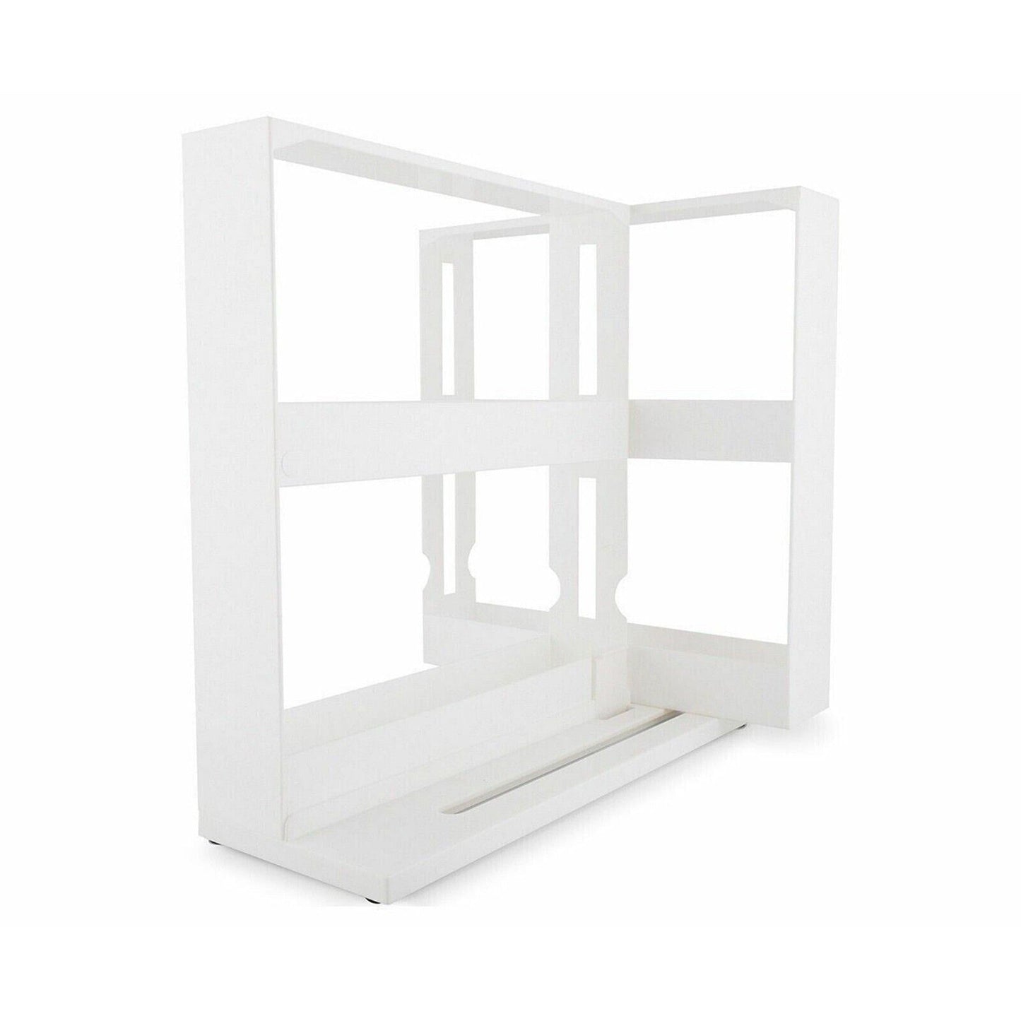 Slide Out Kitchen Cabinet Organizer for Spices and Cans Pantry Storage Rack
