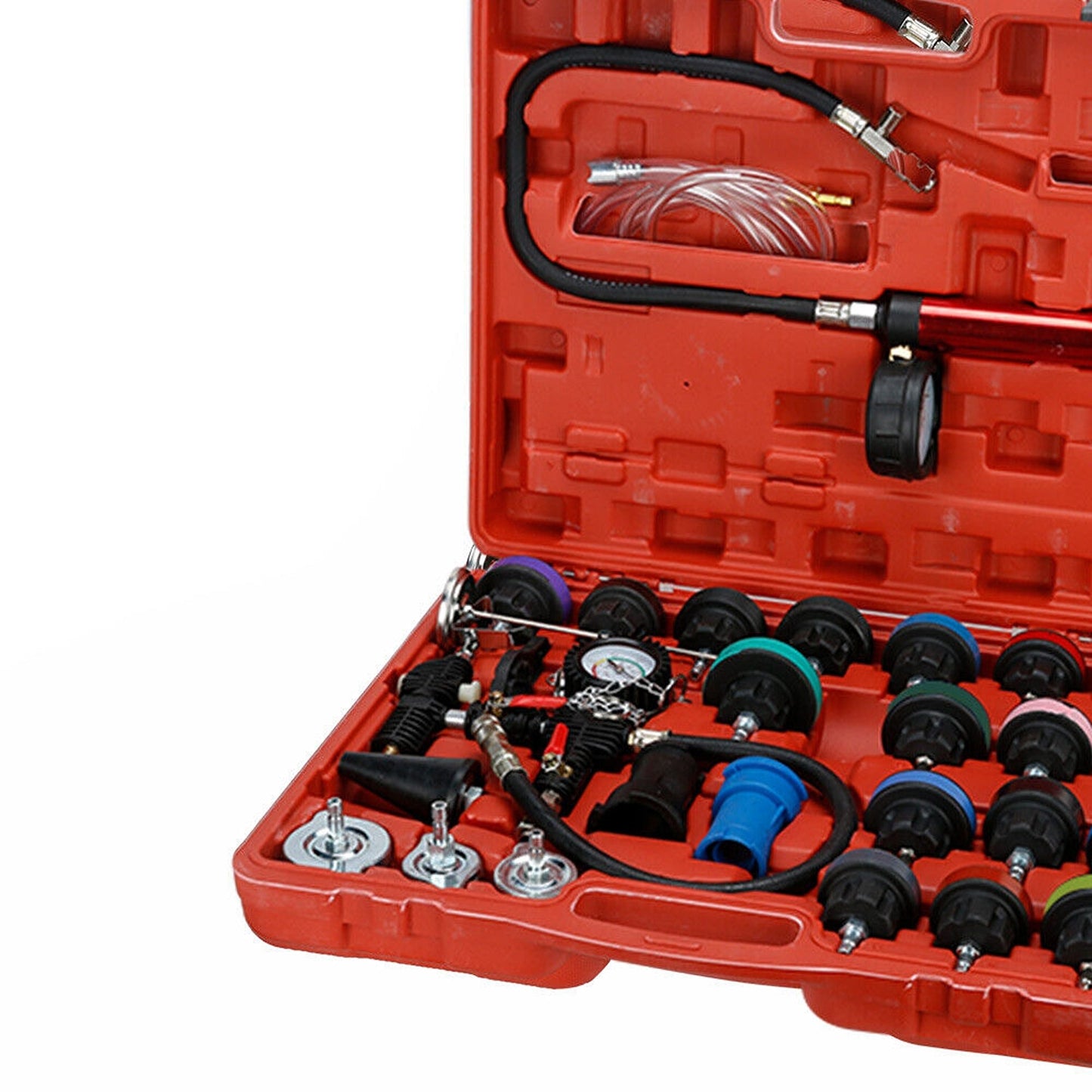 28pcs Radiator Coolant System Pressure Tester with Gauge