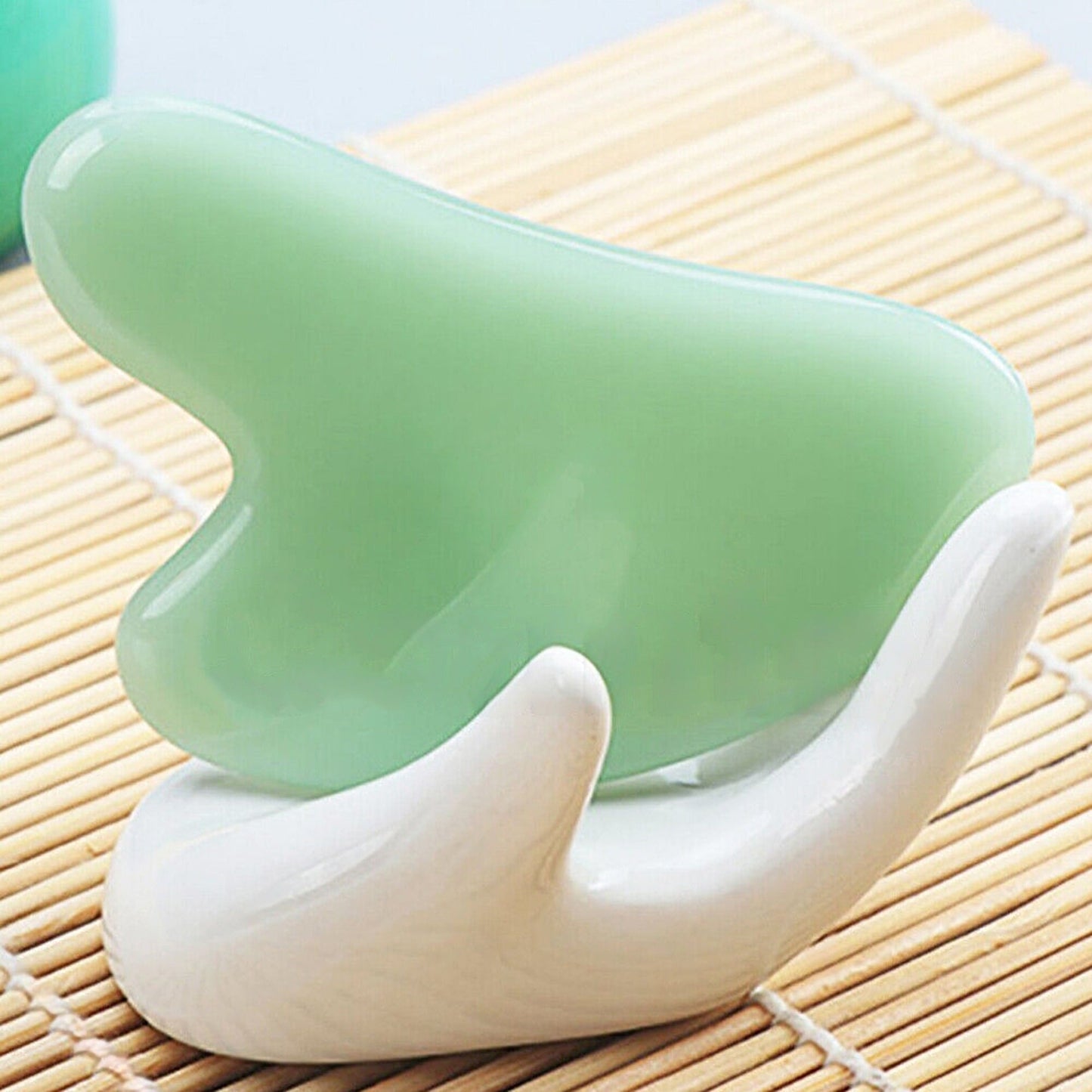 Jade Facial Massager Tool Natural Guasha Gua Sha Board for Face Body