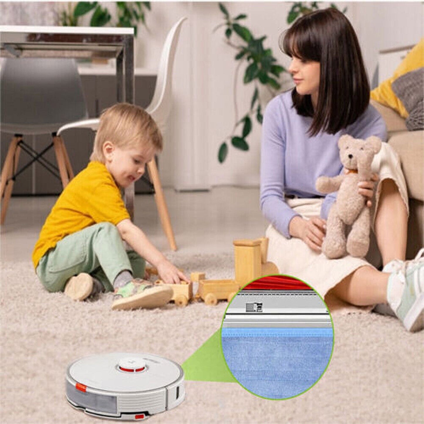 Replacement Mop Cloth Pads for Roborock S7 T7 Plus Vacuum Cleaners