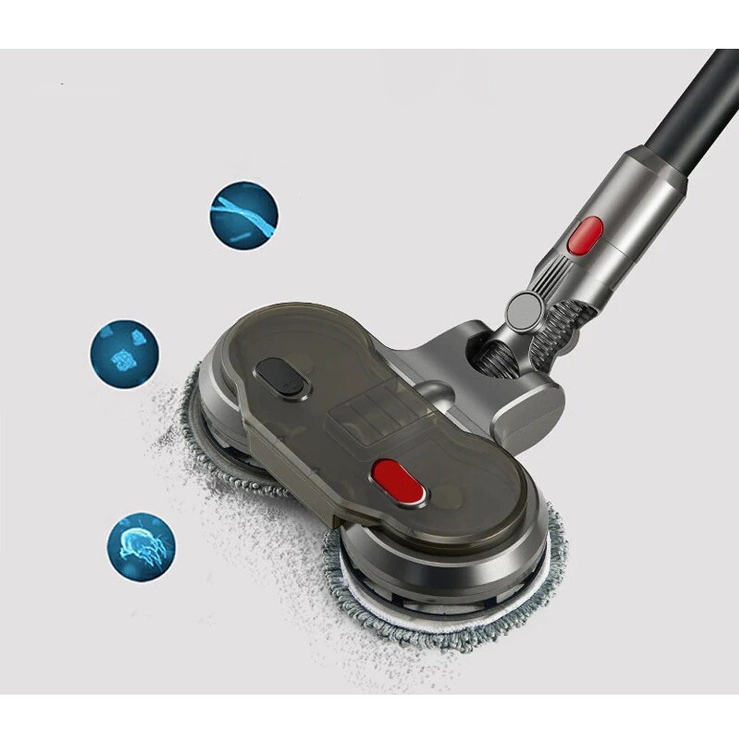 Cordless Motorised Mop Attachment for Dyson Vacuum Cleaners V7 V8 V10 V11 Wet Dry