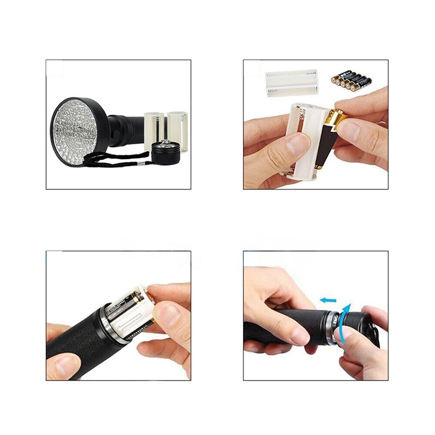 395nM Ultraviolet Light Aluminum Kit LED UV Flashlight Torch