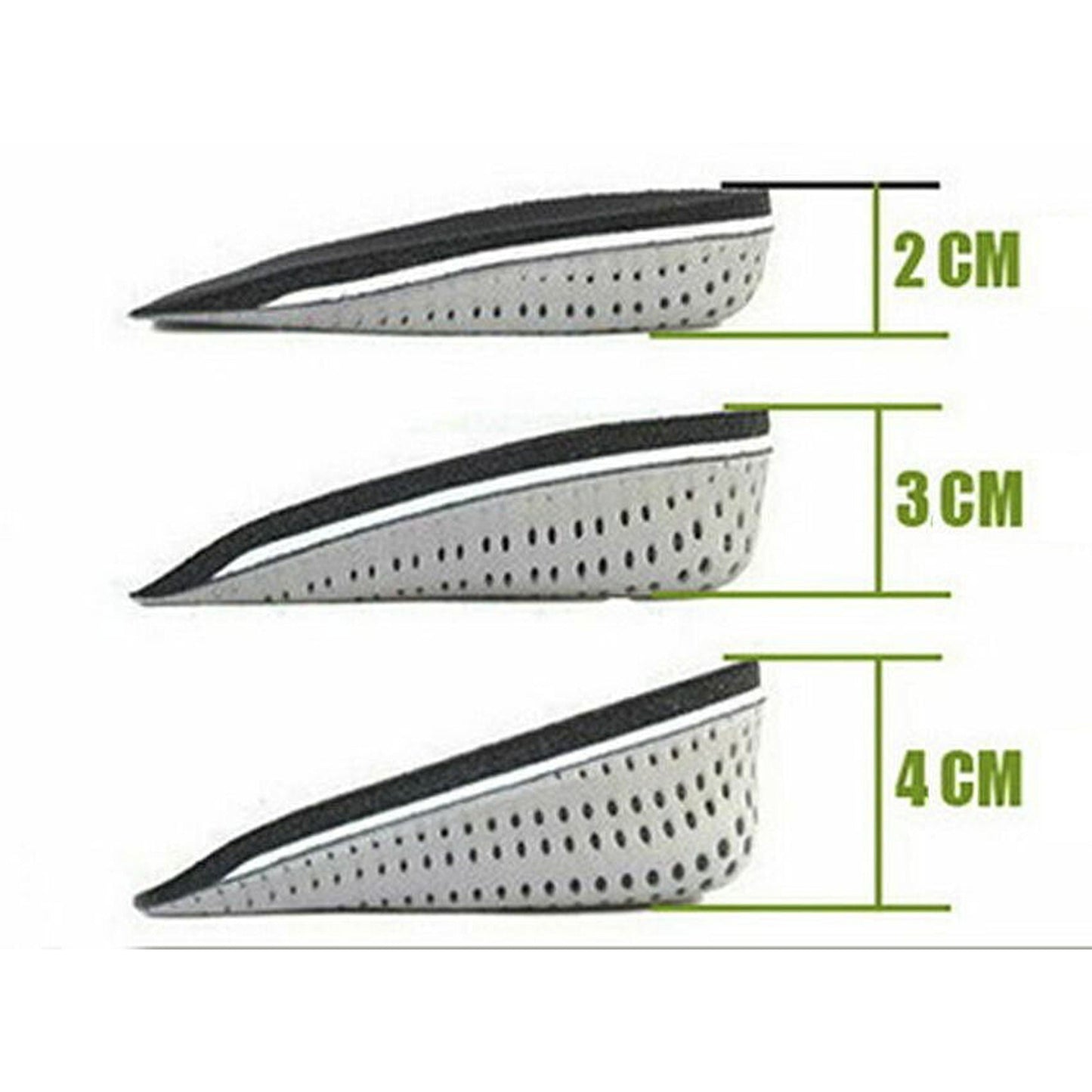 2pcs Height Increase Cushion Insoles Heel Lift Insert Shoe Pad