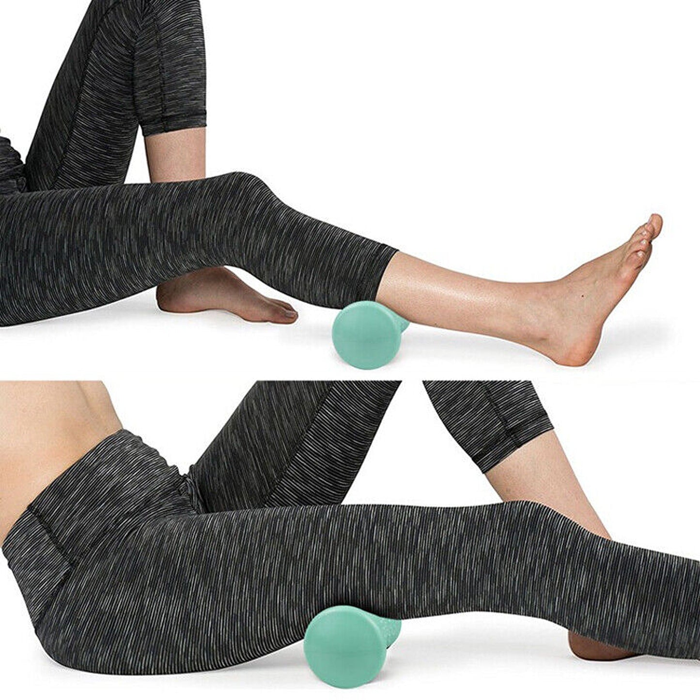 Yoga Muscle Relief Foam Roller Set 4-in-1 with Spiky Balls for Massage