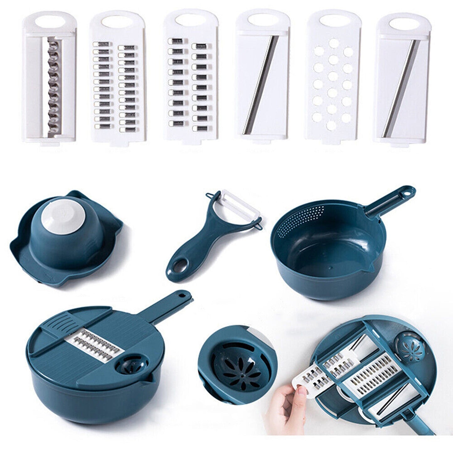 12 in 1 Multifunctional Vegetable Slicer and Chopper for Kitchen