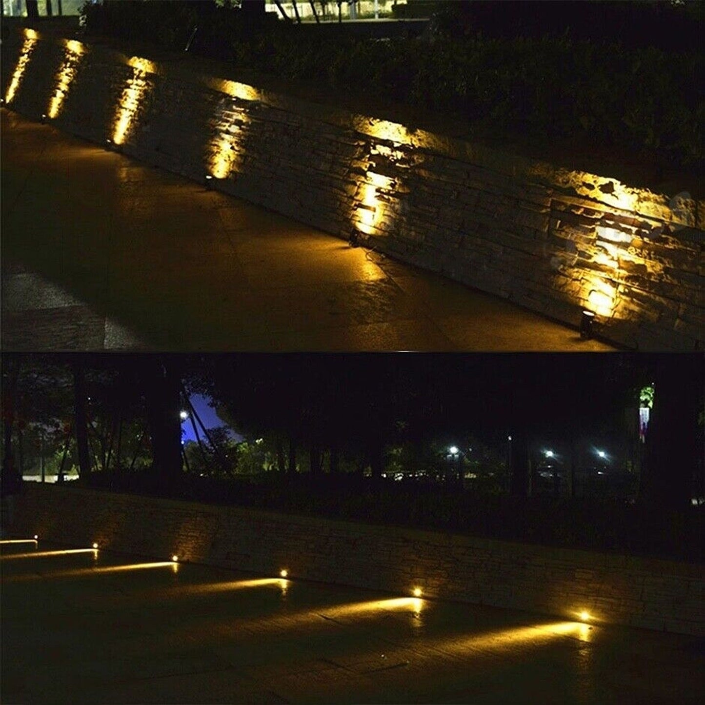 Outdoor Pathway Lawn and Fence Garden Spot Lights with Solar LED
