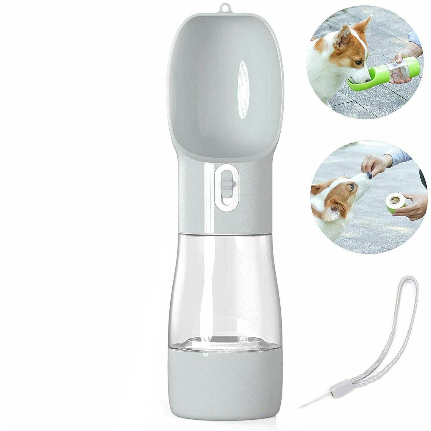 2-in-1 Portable Pet Water Bottle and Cup Dog Cat Drinking Feeder for Travel