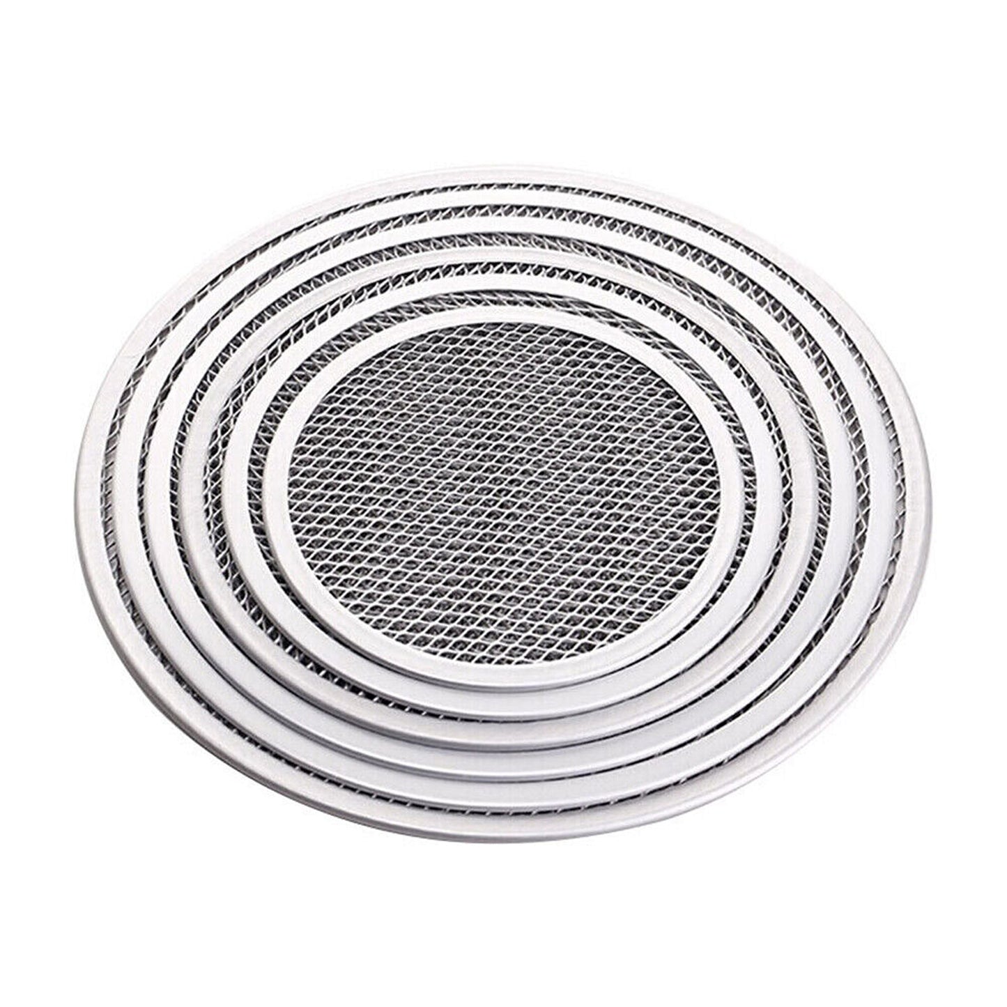 Aluminum Non-stick Mesh Pizza Baking Tray Round Net Pan