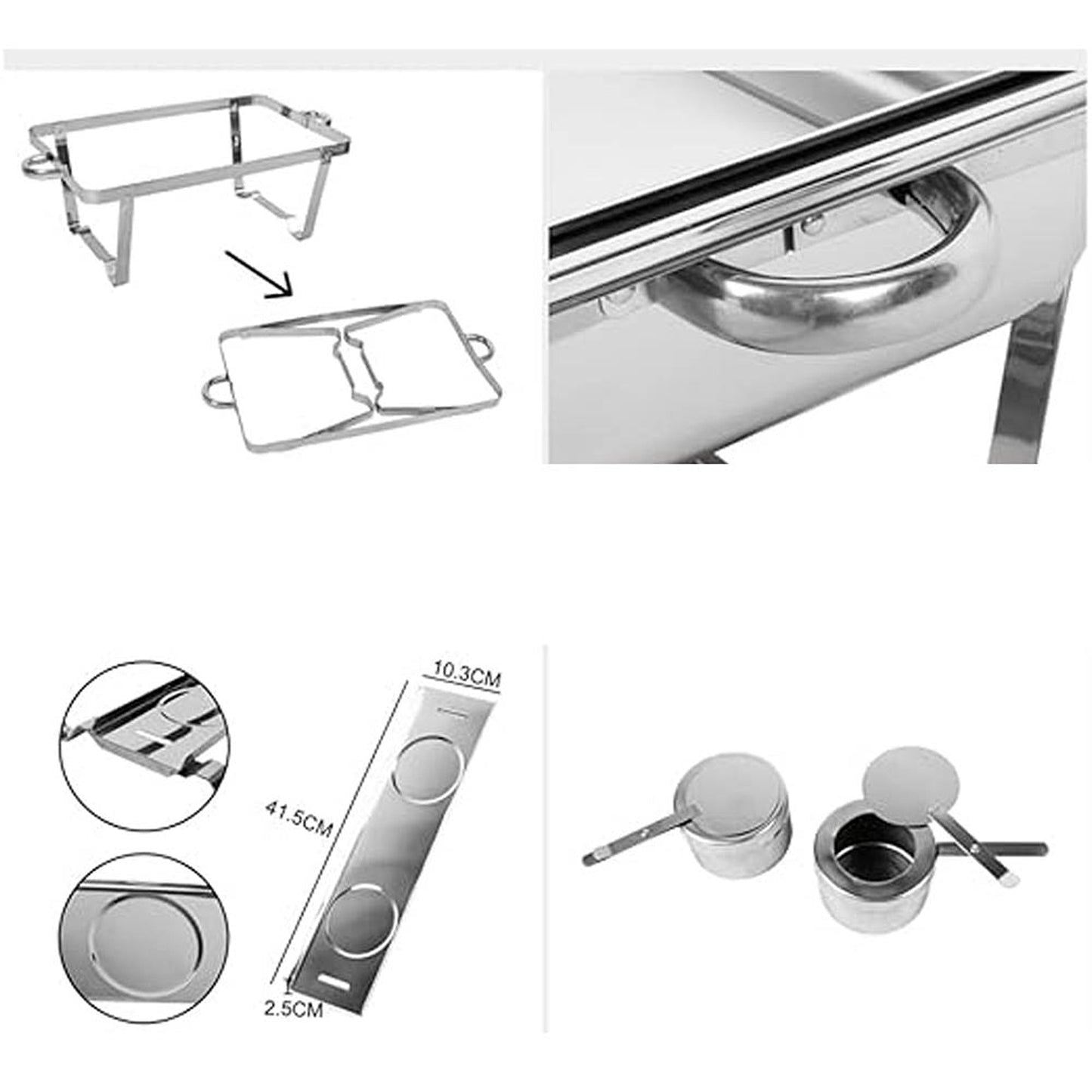 Insulated Stainless Steel Chafing Dish for Buffet Bain Marie