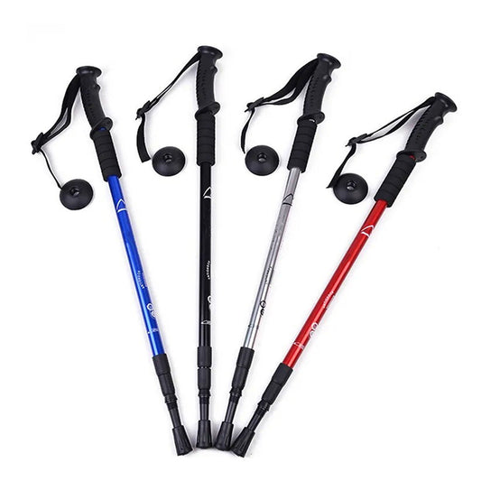 2pcs Adjustable Anti Shock Trekking Poles for Hiking and Walking