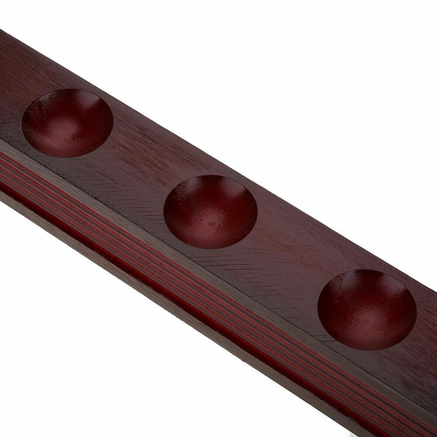 Wooden Billiard Cue Rack with 6-Clip Design