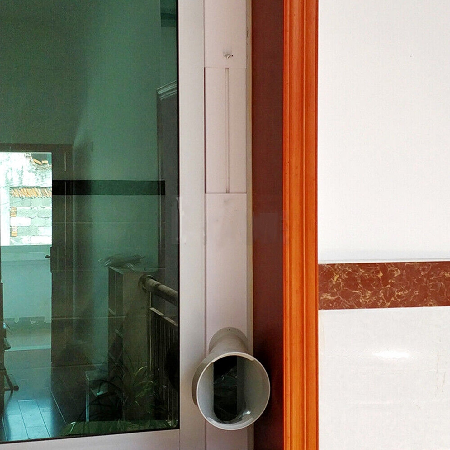 Portable Air Conditioner White Window Slide Kit Plate with Screws