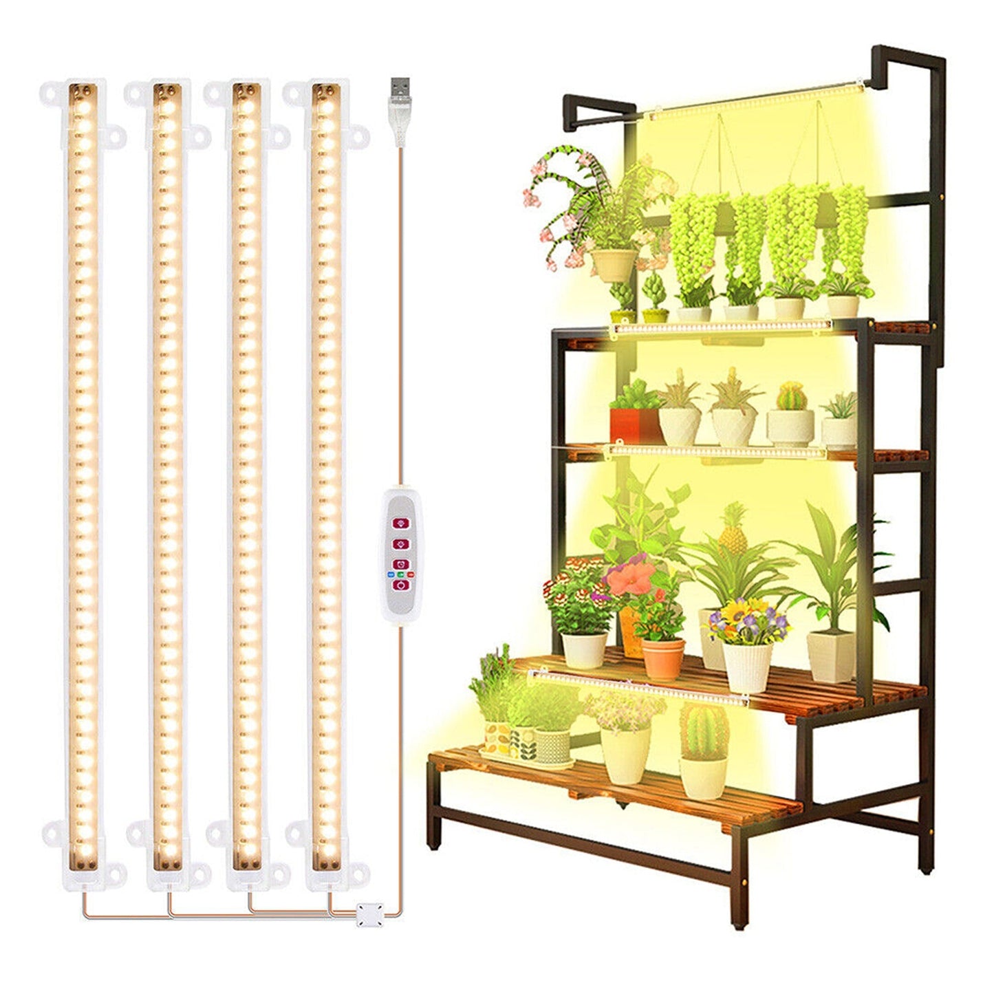 Grow Light Full Spectrum LED Indoor Plant Tube Lamp Strip