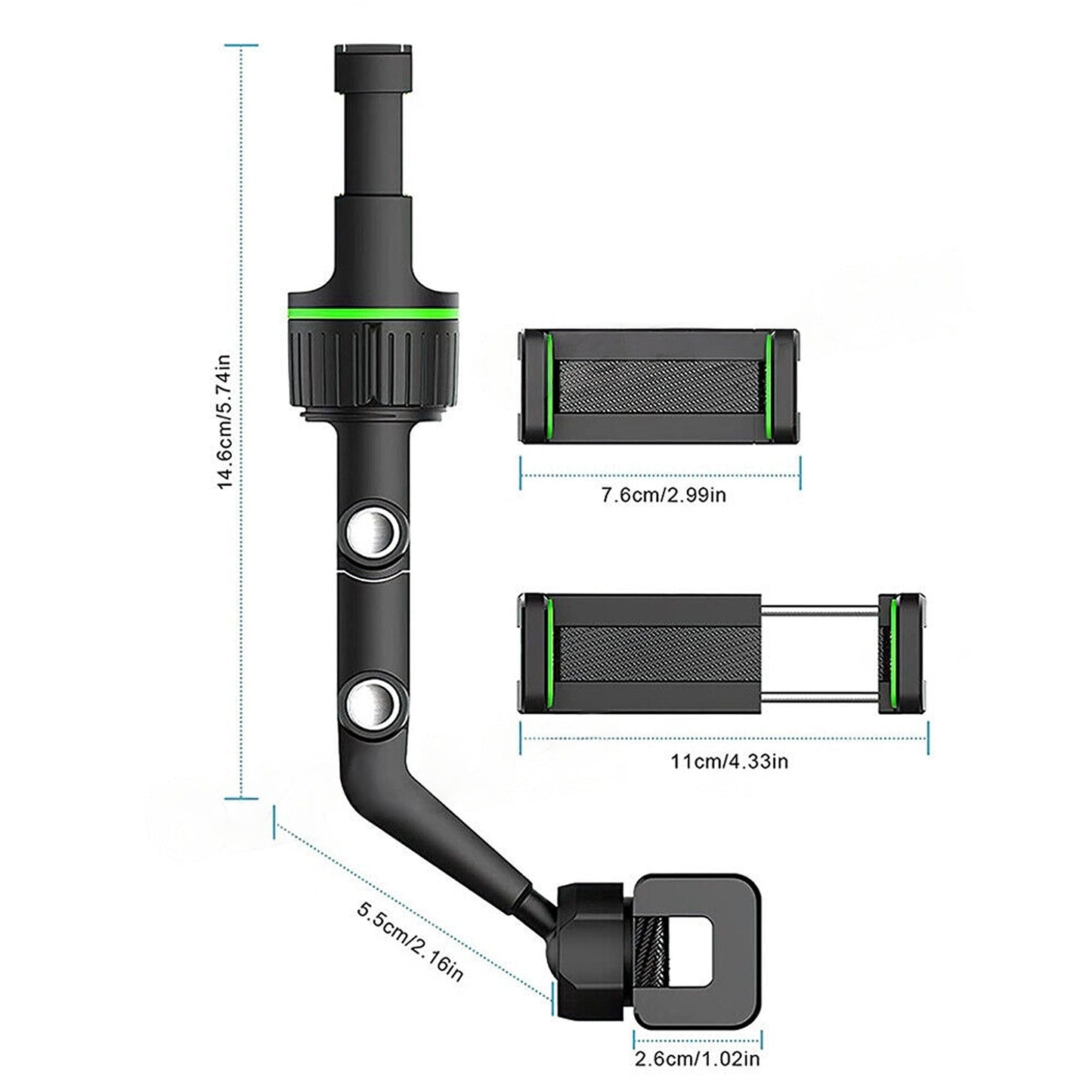 Multifunctional Car Rear View Mirror Mount Universal Phone Holder Stand