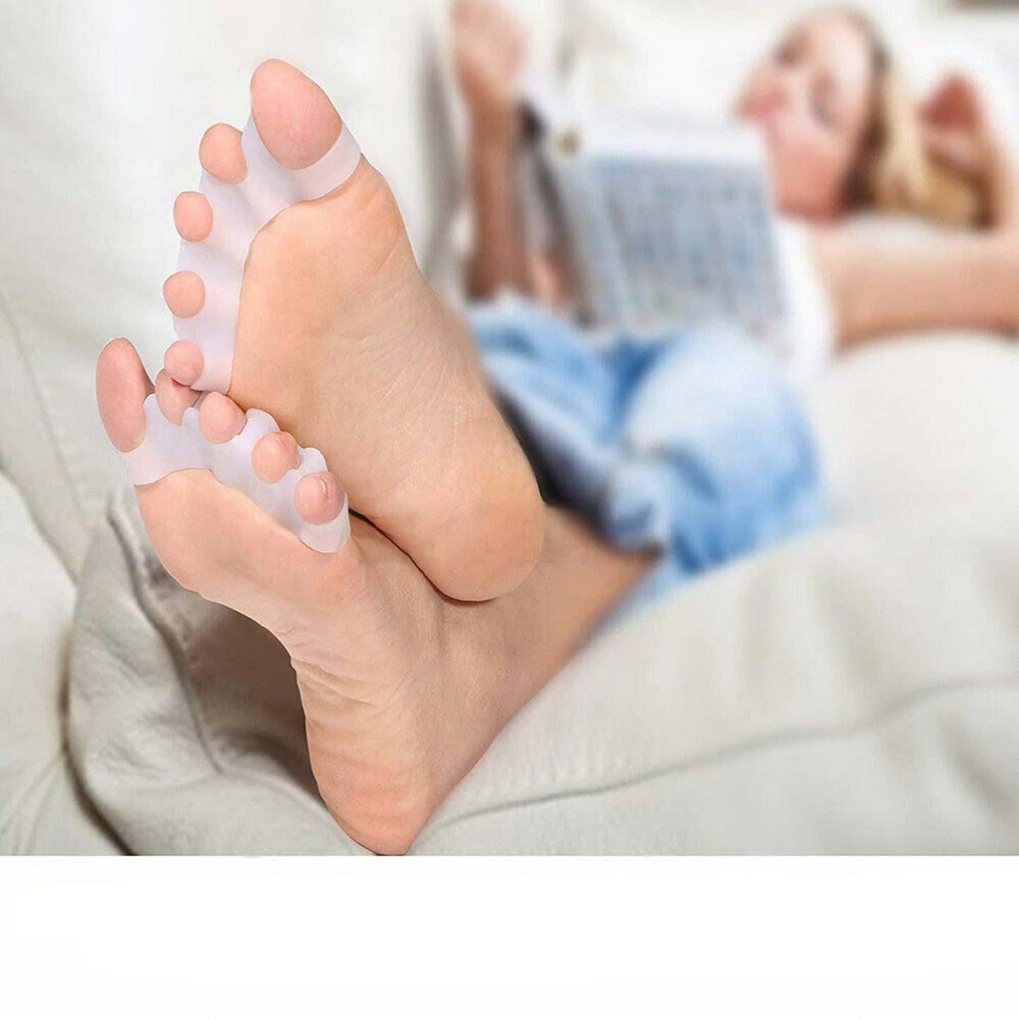 Gel Toe Separator for Bunions Silicone Corrector Hallux Straightener